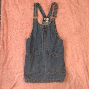Super Cute Short Denim Overalls w/ Skirt
